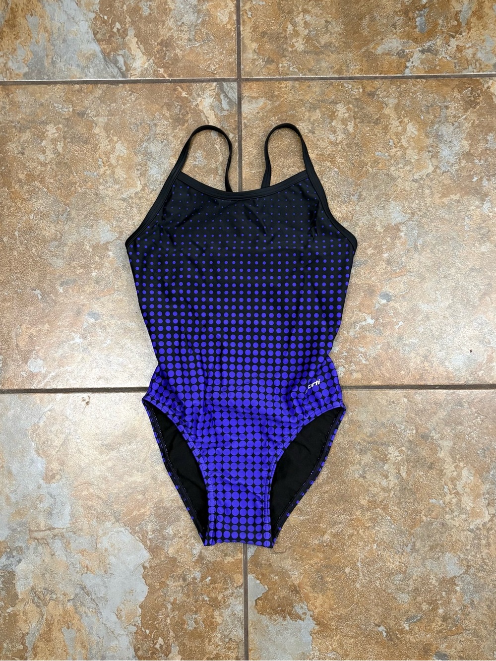 Polka Dot Gradient One-Piece Swimsuit